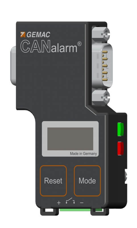 GEMAC PR-22565-00 CANalarm front and right side computer image view