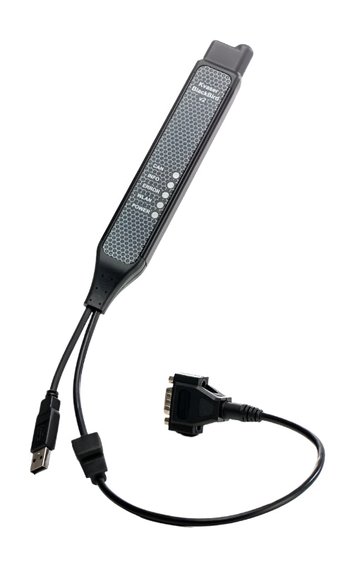 Kvaser KV-00671-3 wireless communication link to high speed CAN Bus indicator and cords