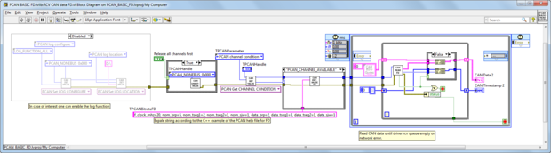 KDI KDI-PCB-FD CAN READ data screen diagram view