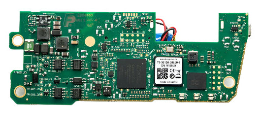Kvaser KV-00869-4 top view of a bare circuit board version of a two channel CAN bus interface and data logger 