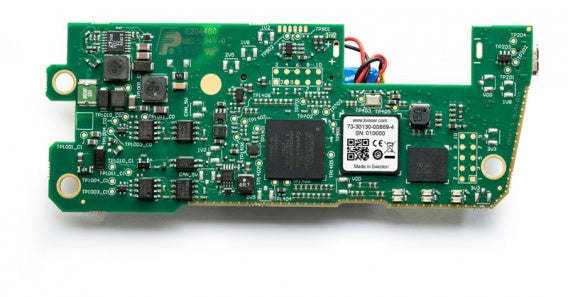 top view of a bare circuit board version of a two channel CAN bus interface and data logger 