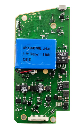 KV-00832-8 bare circuit board version of Kvaser USBcan Pro five channel CAN interface top view with SD memory card