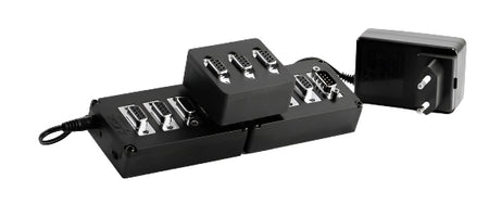Kvaser KV-01300-1 T-Cannector Expansion L three unit top and side view with cord plug